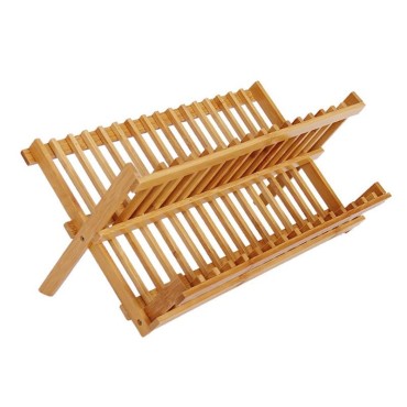 Bamboo Drying Rack Foldable Organizer