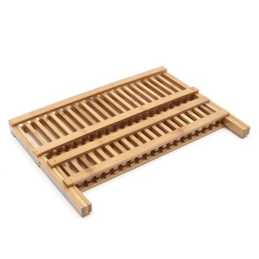 Bamboo Drying Rack Foldable Organizer